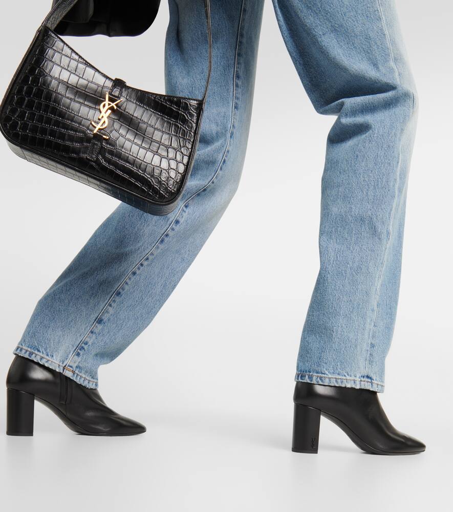 Saint Laurent Lou leather ankle boots