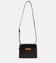 Saint Laurent Manhattan Mini leather shoulder bag. Shop Saint Laurent Shoulder Bags for women now.