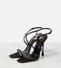 Saint Laurent New Diamond 110 satin sandals