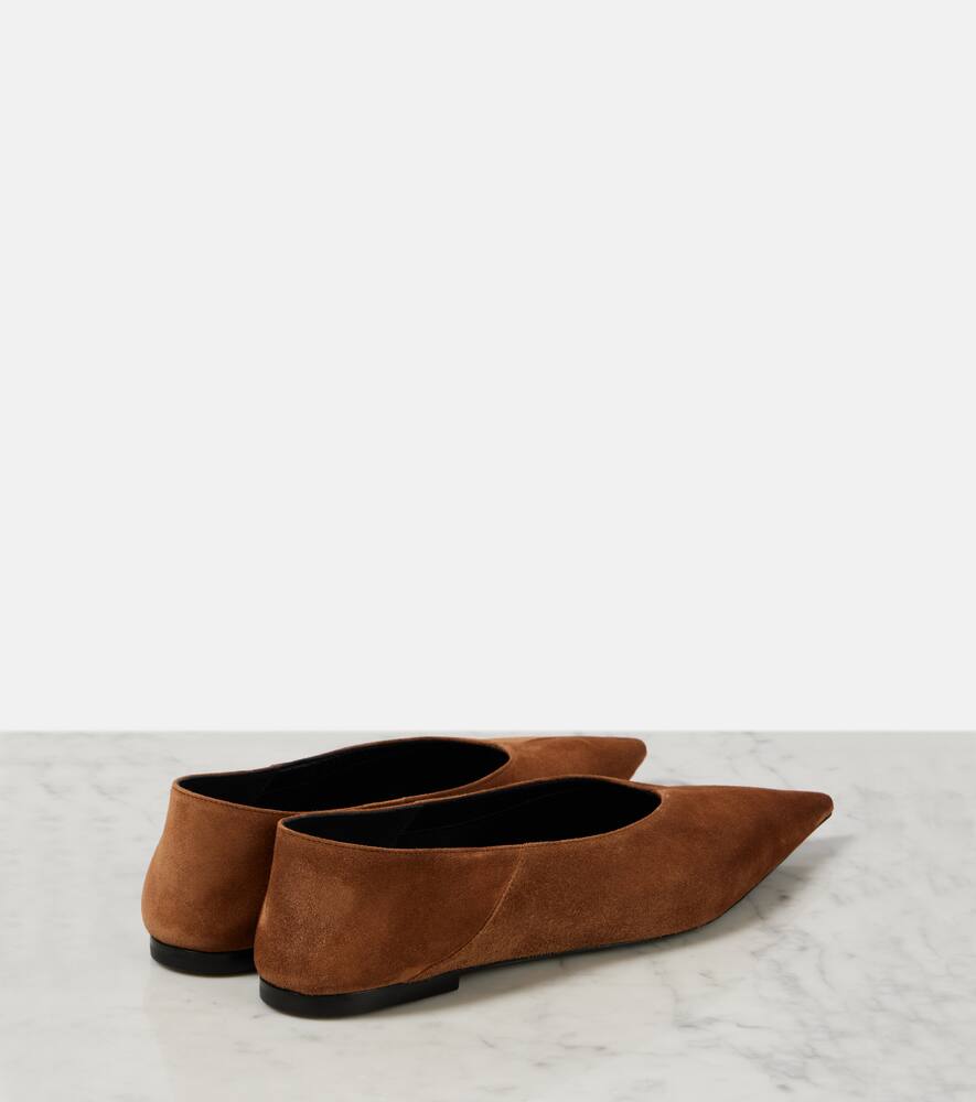 Saint Laurent Nour suede ballet flats