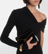 Saint Laurent Off-shoulder jersey minidress