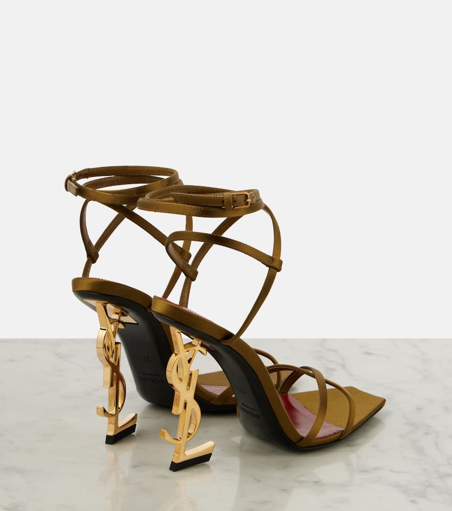 Saint Laurent Opyum 110 satin cr√É¬™pe sandals