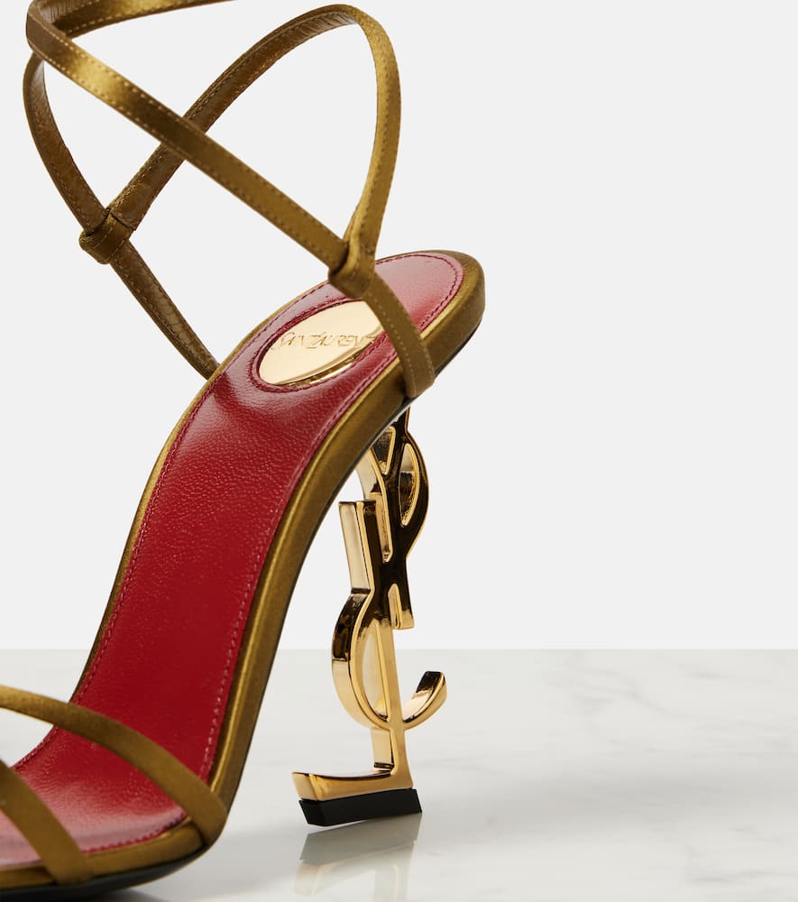 Saint Laurent Opyum 110 satin cr√É¬™pe sandals