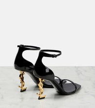 Saint Laurent Opyum 85 patent leather sandals