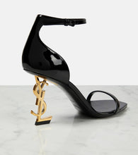 Saint Laurent Opyum 85 patent leather sandals