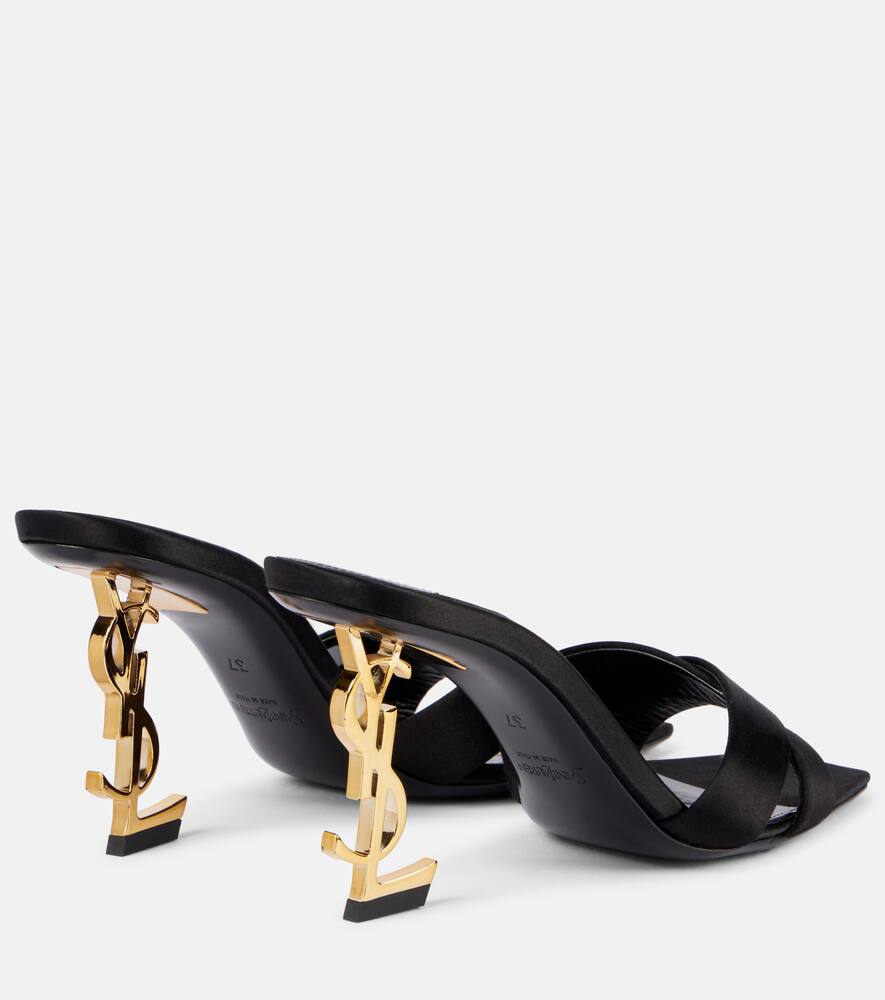 Saint Laurent Opyum 85 satin cr√É¬™pe mules