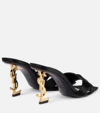 Saint Laurent Opyum 85 satin cr√É¬™pe mules