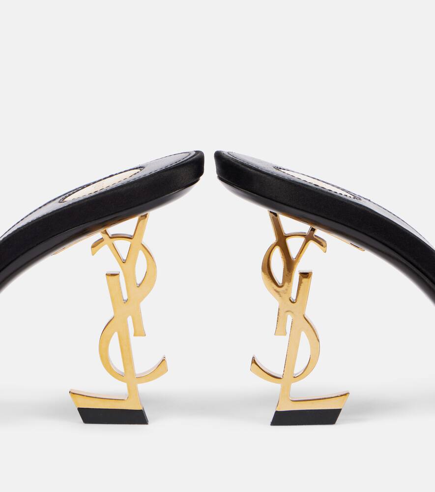 Saint Laurent Opyum 85 satin cr√É¬™pe mules