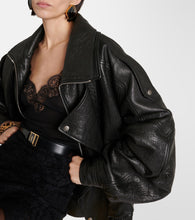 Saint Laurent Oversized leather blouson