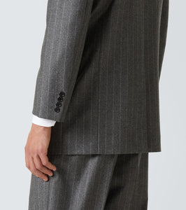 Saint Laurent Pinstripe wool and cashmere blazer