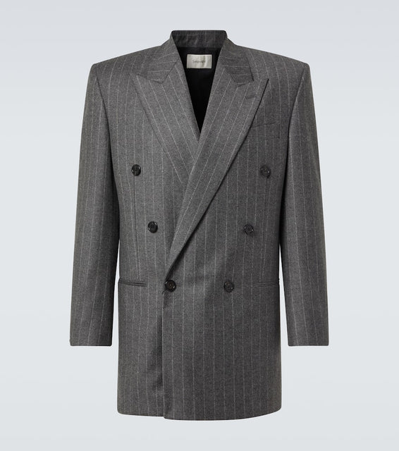 Saint Laurent Pinstripe wool and cashmere blazer