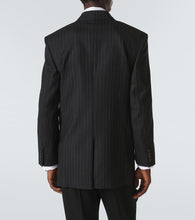 Saint Laurent Pinstripe wool gabardine suit jacket