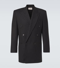 Saint Laurent Pinstripe wool gabardine suit jacket