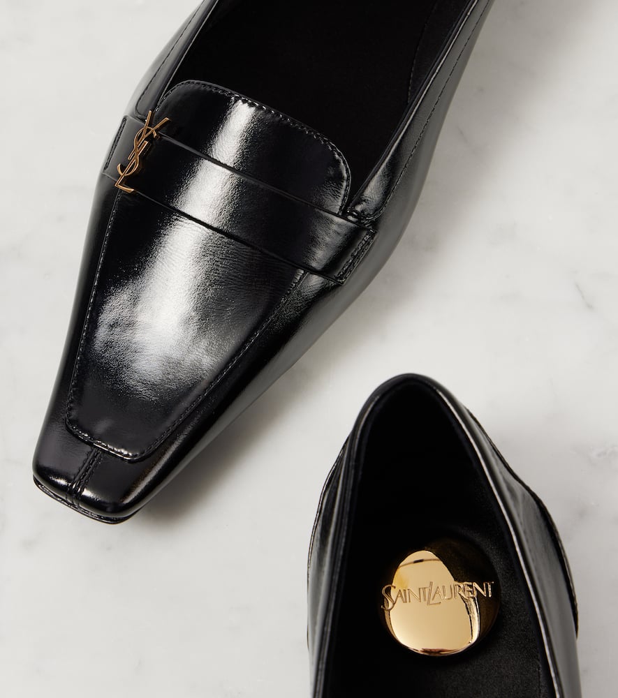 Saint Laurent Poppy leather ballet flats