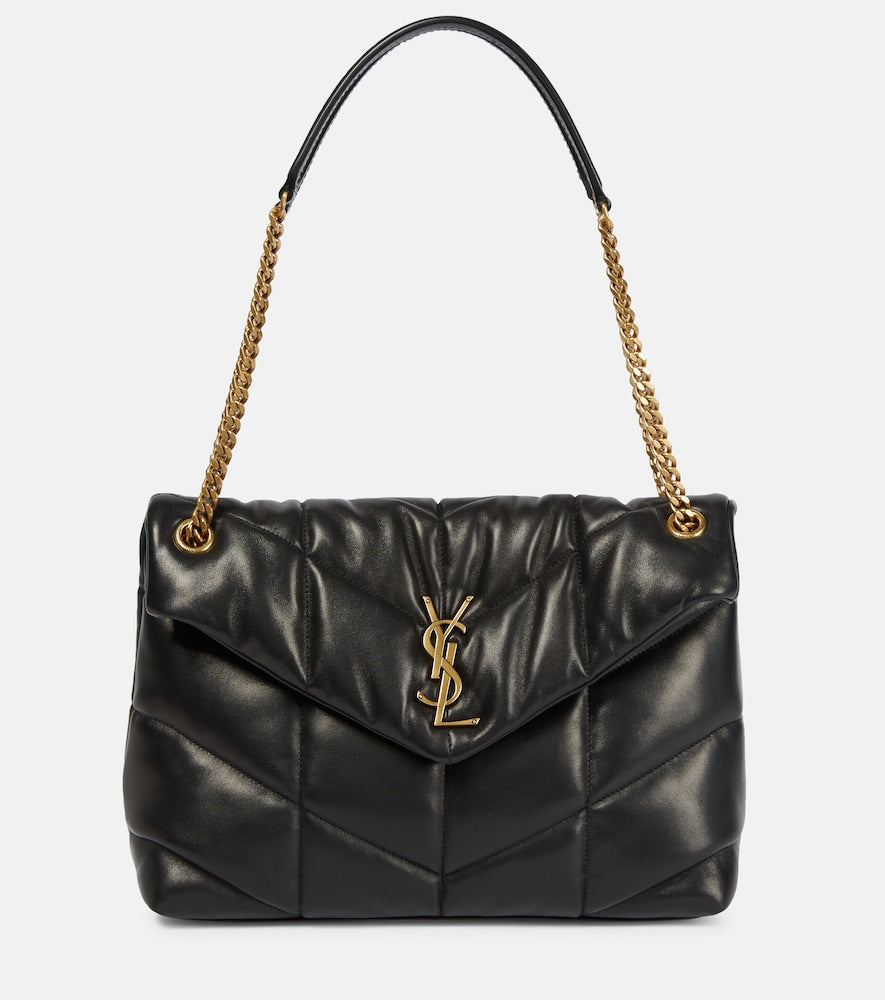 Saint Laurent Puffer Medium leather shoulder bag - Saint Laurent Puffer 中号皮革单肩包