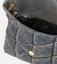 Saint Laurent Puffer Small denim shoulder bag