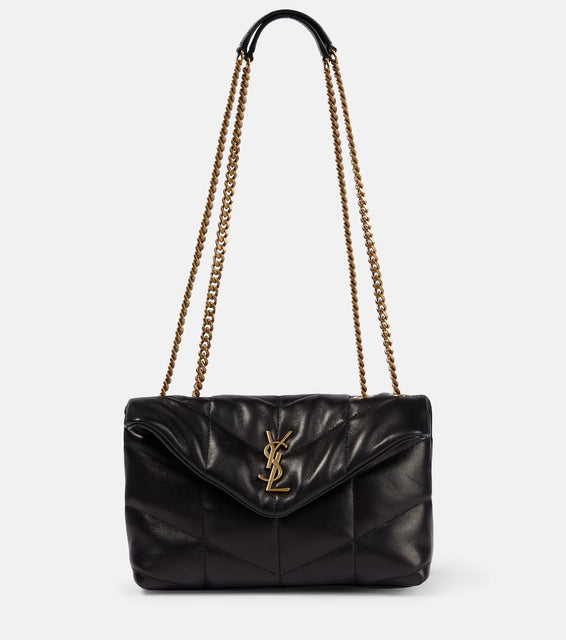 Saint Laurent Puffer Toy quilted leather shoulder bag. Shop Saint Laurent Shoulder Bags for women now.