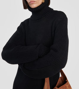 Saint Laurent Ribbed-knit wool sweater dress