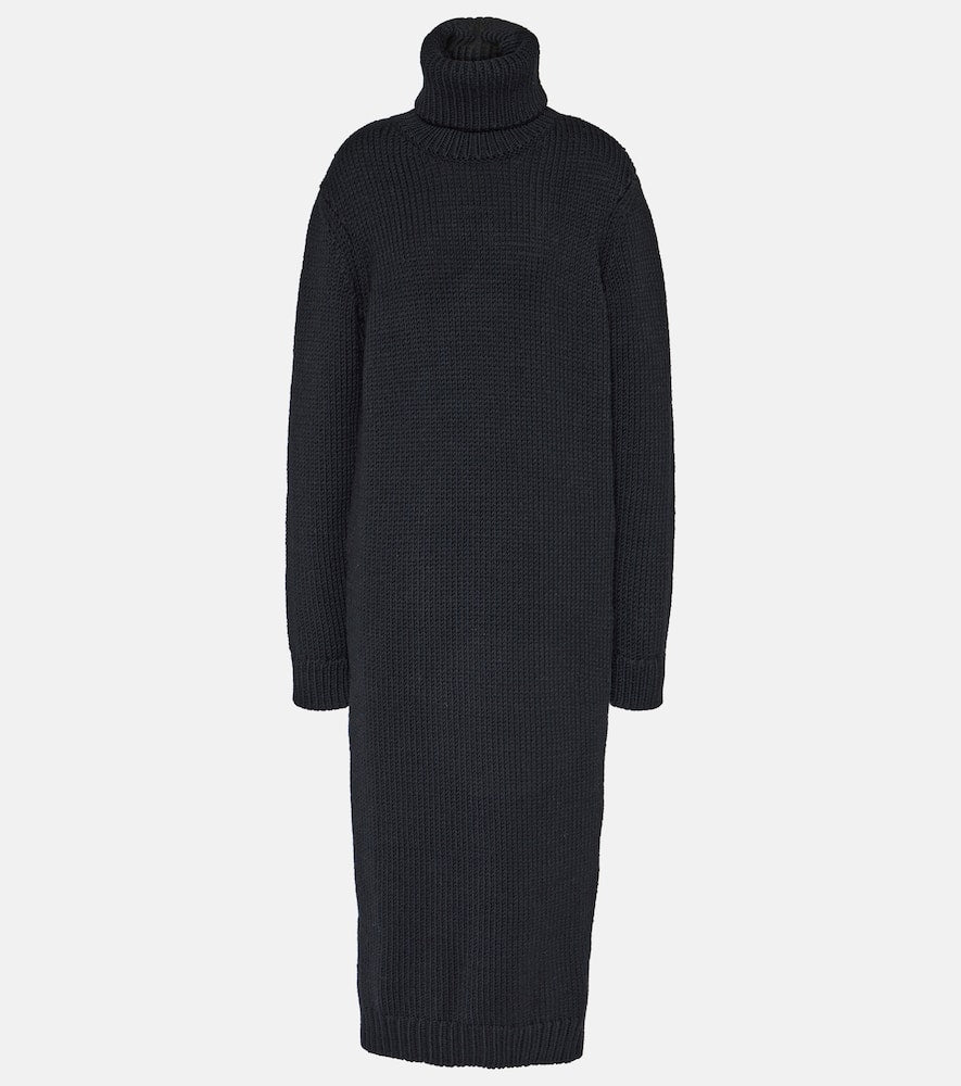 Saint Laurent Ribbed-knit wool sweater dress