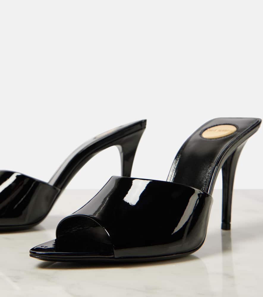 Saint Laurent Romy patent leather mules