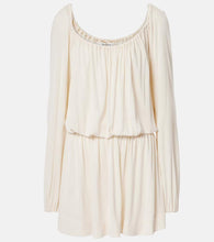 Saint Laurent Ruffled jersey minidress