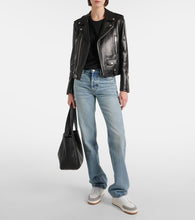 Saint Laurent SL/61 suede-trimmed leather sneakers