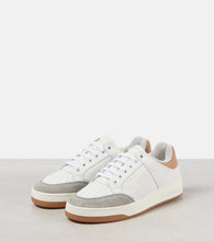 Saint Laurent SL/61 suede-trimmed leather sneakers