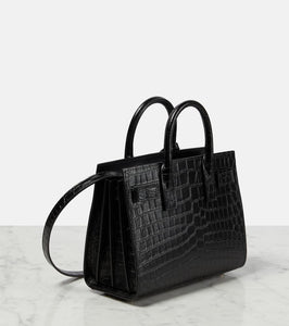 Saint Laurent Sac De Jour Nano croc-effect leather tote bag