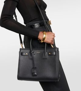 Saint Laurent Sac de Jour Baby leather tote bag