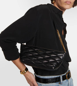 Saint Laurent Sade Mini quilted leather shoulder bag