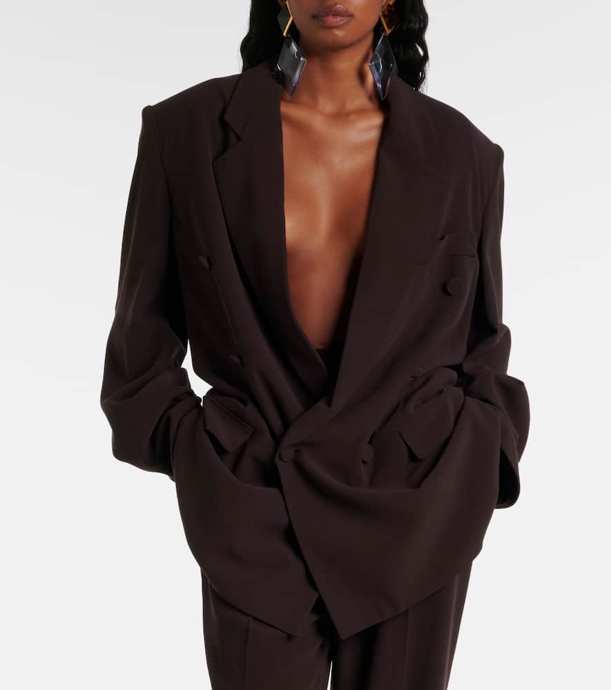 Saint Laurent Silk cr√É¬™pe blazer