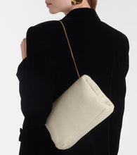 Saint Laurent Small leather clutch with chain