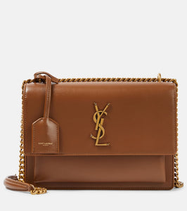 Saint Laurent Sunset Medium leather shoulder bag. Shop Saint Laurent Shoulder Bags for women now.
