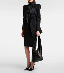 Saint Laurent Tanger leather tote bag