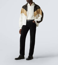 Saint Laurent Teddy chevron bomber jacket