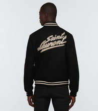 Saint Laurent Teddy wool-blend varsity jacket