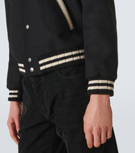 Saint Laurent Teddy wool-blend varsity jacket