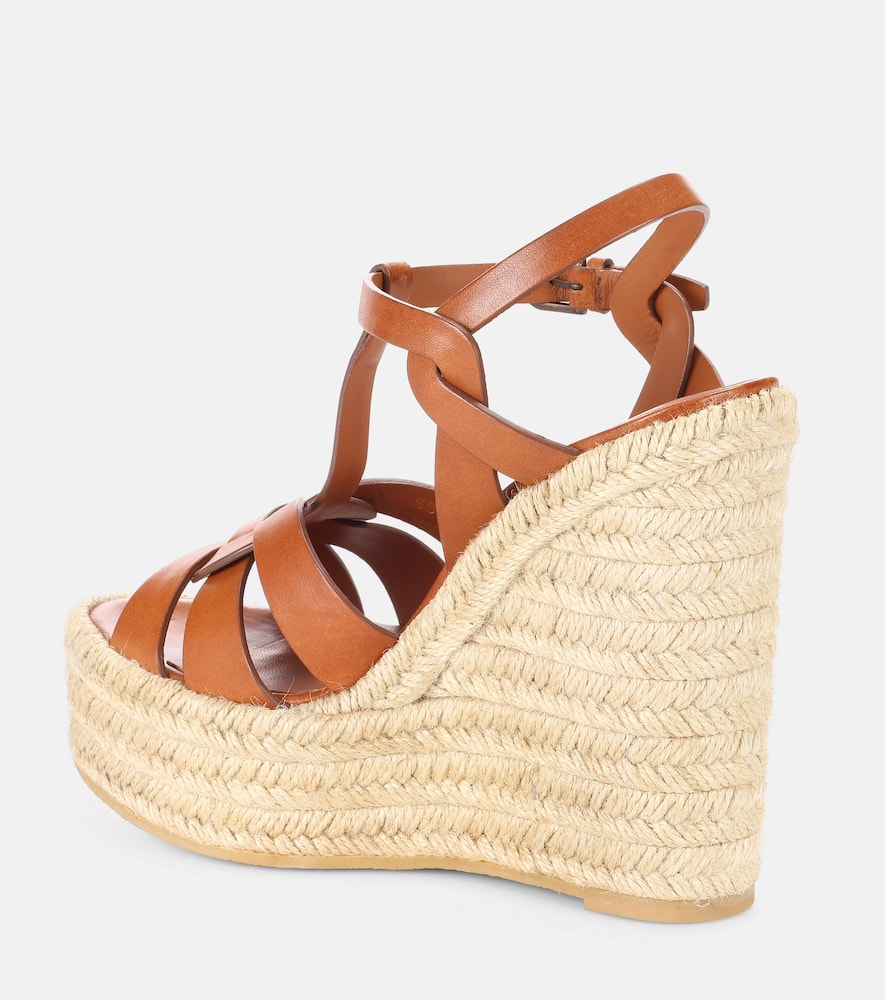 Saint Laurent Tribute 130 leather espadrilles