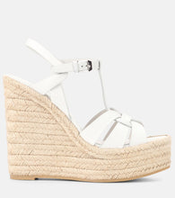 Saint Laurent Tribute 130 leather espadrilles