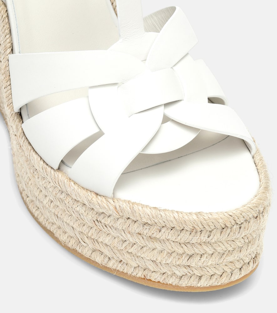 Saint Laurent Tribute 130 leather espadrilles
