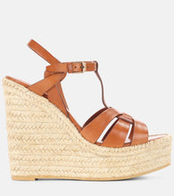 Saint Laurent Tribute 130 leather espadrilles