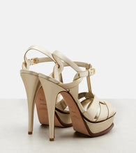 Saint Laurent Tribute 135 leather platform sandals
