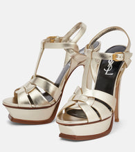 Saint Laurent Tribute 135 leather platform sandals