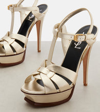 Saint Laurent Tribute 135 leather platform sandals