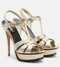 Saint Laurent Tribute 135 leather platform sandals - Saint Laurent Tribute 135 皮革厚底凉鞋