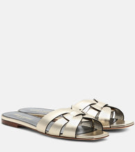 Saint Laurent Tribute Nu Pieds 05 leather slides - Saint Laurent Tribute Nu Pieds 05 皮革拖鞋