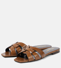 Saint Laurent Tribute lizard-effect leather sandals