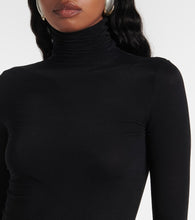 Saint Laurent Turtleneck jersey midi dress