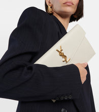 Saint Laurent Uptown leather clutch