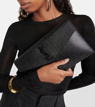 Saint Laurent Uptown leather clutch